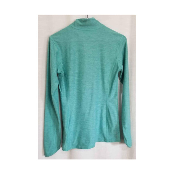 North Face Women's Turquoise Small Fitted Lightweight 1/4 Zip Pullover - Picture 4 of 7